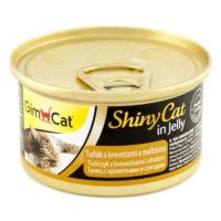 Консерви для котів GimCat Shiny Cat тунець, креветки і мальт 70 г Фото