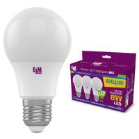 Лампочка ELM B60 8W PA10S E27 4000K 3шт. Фото