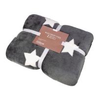 Плед Home Line флисовый Фланель серый, 220х195см Фото