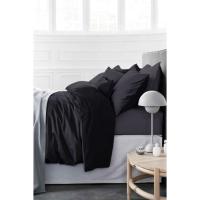 Постельное белье MirSon Сатин Premium Black Diamond 0240+0055 143х210 Фото