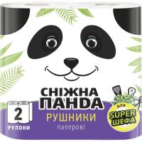 Бумажные полотенца Сніжна Панда 2 слоя 2 рулона Фото