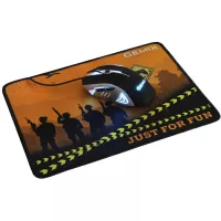 Мишка Gemix W100 USB Black/Gray + ігрова поверхня Фото