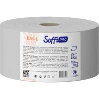 Туалетний папір SoffiPRO Basic макулатурний 180 м 1 шар 1 рулон Фото