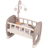 Игровой набор Smoby Toys Колиска Baby Nurse з мобілем Сіро-біла Фото
