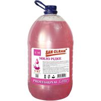 Рідке мило San Clean Рожеве 5 кг Фото
