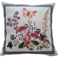 Подушка Прованс Декоративная Лавандовое поле Цветы с бабочкой 45х4 Фото
