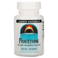 Витамин Source Naturals Пантетин, Pantethine, 300 Мг, 90 таблеток Фото
