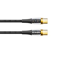 Дата кабель ColorWay USB-C to USB-C 1.2m 5A 100W transparent head Фото