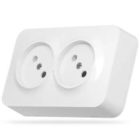 Розетка Videx BINERA IP20 наружная 2ая белая Фото