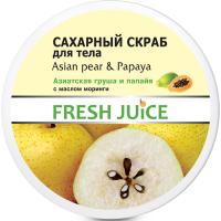 Скраб для тіла Fresh Juice Asian Pear & Papaya цукровий 225 мл Фото