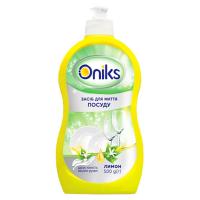 Засіб для ручного миття посуду Oniks Лимон 500 г Фото