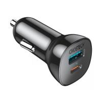 Зарядний пристрій Choetech car USB-A/USB-C 20W QC3.0/PD black Фото