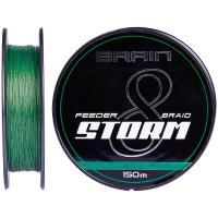 Шнур Brain fishing Storm 8X 150m 0.06mm 8lb/3.8kg Green Фото