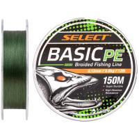 Шнур Select Basic PE 150m Dark Green 0.12mm 12lb/5.6kg Фото
