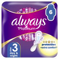 Гігієнічні прокладки Always Platinum Day&Night (Розмір 3) 6 шт. Фото