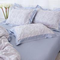 Постельное белье MirSon Pique Cotton Gray depth семейный евро Фото