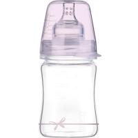 Пляшечка для годування Lovi Diamond Glass Baby Shower скляна 150 мл Рожева Фото