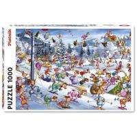 Пазл Piatnik Різдв'яне катання на лижах, 1000 елементів Фото