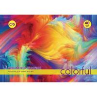 Альбом для малювання Cool For School на пружині COLORFUL, 40аркушів 100г/м2 Фото