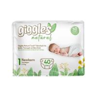 Підгузки Giggles Natural 1 Newborn 2-5 кг 40 шт Фото