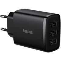 Зарядное устройство Baseus Compact Charger 3U Black Фото