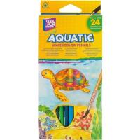 Карандаши цветные Cool For School Aquatic Extra Soft акварельные, с кистью 24 цветов Фото