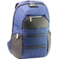 Рюкзак школьный Optima 18.5" USB Anti-Theft унісекс 0.7 кг 16-25 л Синій Фото