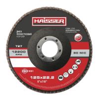 Круг зачистной HAISSER пелюстковий плоский - 125х22,2 P100, Т27 Фото