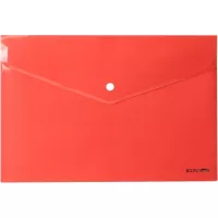 Папка - конверт Economix А4 180 мкм фактура "глянець", червона Фото