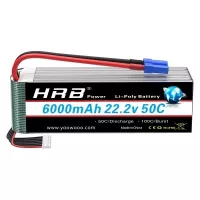 Акумулятор для дрона HRB_ Lipo 6s 22.2V 6000mAh 50C Battery XT60 Plug Фото