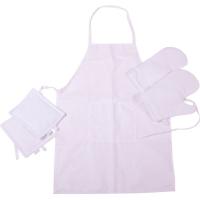 Фартук MirSon Набор 11-2107 White бязь две прихватки + две перча Фото