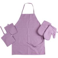 Фартук MirSon Набор №214 - Lavender две прихватки + две перчатки Фото