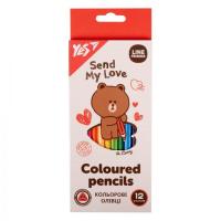 Карандаши цветные Yes Line Friends 12 кол Фото