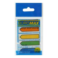 Стікер-закладка Buromax Стрілки Plastic bookmarks 45x12mm, 5*20 шт, neon Фото
