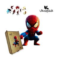 Пазл Ukropchik дерев'яний Супергерой Спайді size - L в коробці з Фото