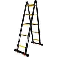 Лестница GTM трансформер телескопическая 2*5ст 0,9-4,2м анодиро Фото