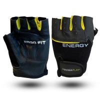 Рукавички для фітнесу PowerPlay 9058 Energy чорно-жовті M Фото