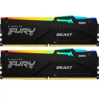 Модуль памяти для компьютера Kingston Fury (ex.HyperX) DDR5 64GB (2x32GB) 6000 MHz Beast RGB Фото