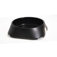 Посуда для собак Fiboo Миска з антиковзаючими накладками M чорна Фото