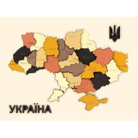 Набор для творчества Rosa Talent Мапа України 3D кольори металіки 24.5х18.5 Фото