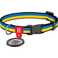 Нашийник для тварин WAUDOG Nylon з QR паспортом "Colors of freedom" пластиков Фото