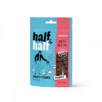 Лакомство для собак Half&Half в форме мясных кубиков с говядиной 100 г Фото