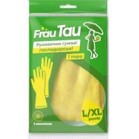 Перчатки хозяйственные Frau Tau Гумові L/XL 1 пара Фото
