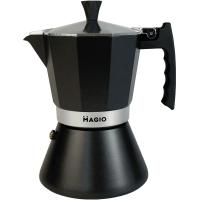 Гейзерна кавоварка Magio Чорна 9 порцій 450 мл Фото