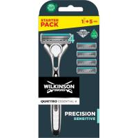 Бритва Wilkinson Sword Quattro Sensitive + 4 сменные картриджи Фото