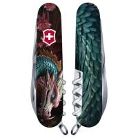 Нож Victorinox Climber Zodiac Лазурний дракон Фото