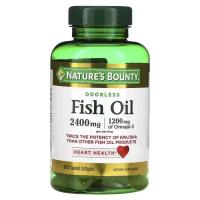 Жирні кислоти Nature's Bounty Рыбий жир, 2400 мг, Odorless Fish Oil, 90 гелевых Фото