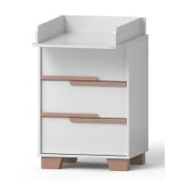 Комод-пеленатор Angelo Loft 60 см бело-мокко 60х51х90 Фото