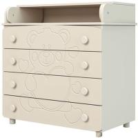 Комод-пеленатор Angelo Мишка с сердцем (айвори) 90х51х90 Фото