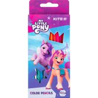 Олівці кольорові Kite My Little Pony двосторонні, 12 кольорів Фото